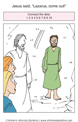 jesus raises lazarus bible lesson